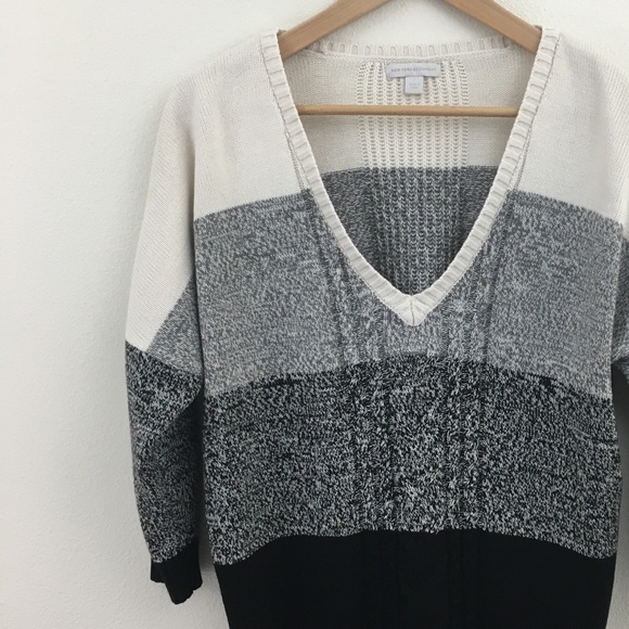 New York & Company Sweaters - New York & Co | Color Block Cable Knit Sweater